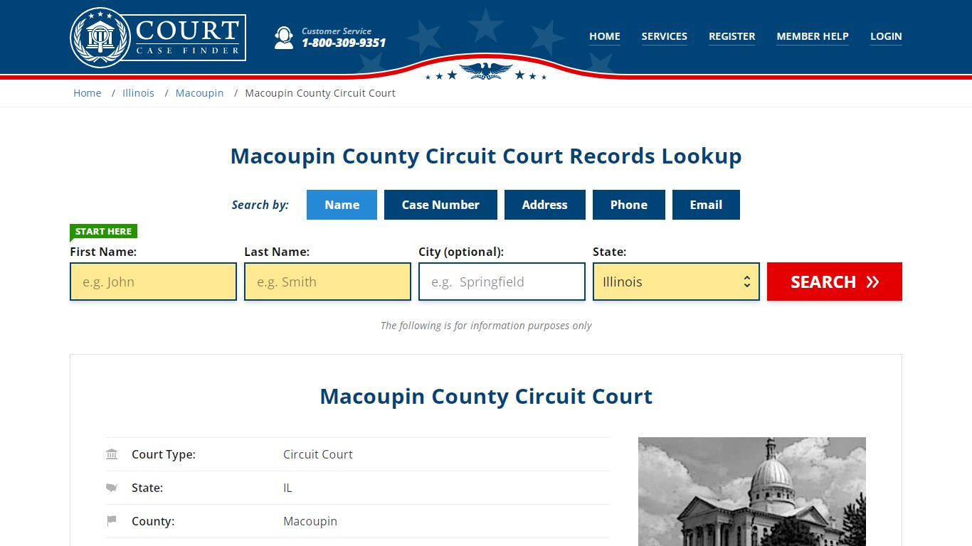 Macoupin County Circuit Court Records Lookup - CourtCaseFinder.com