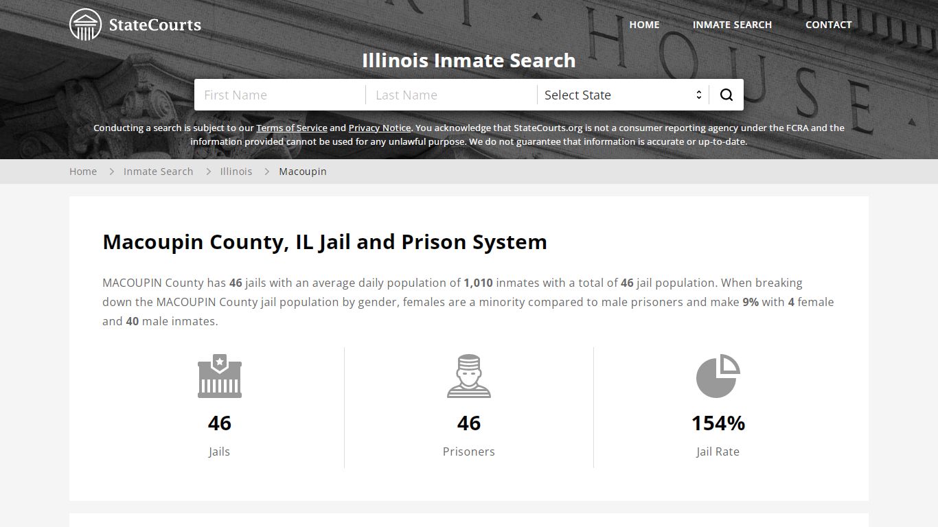 Macoupin County, IL Inmate Search - StateCourts